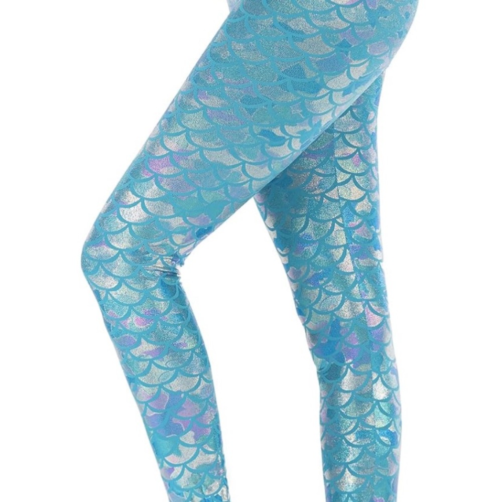 Mermaid Scale Pattern Leggings